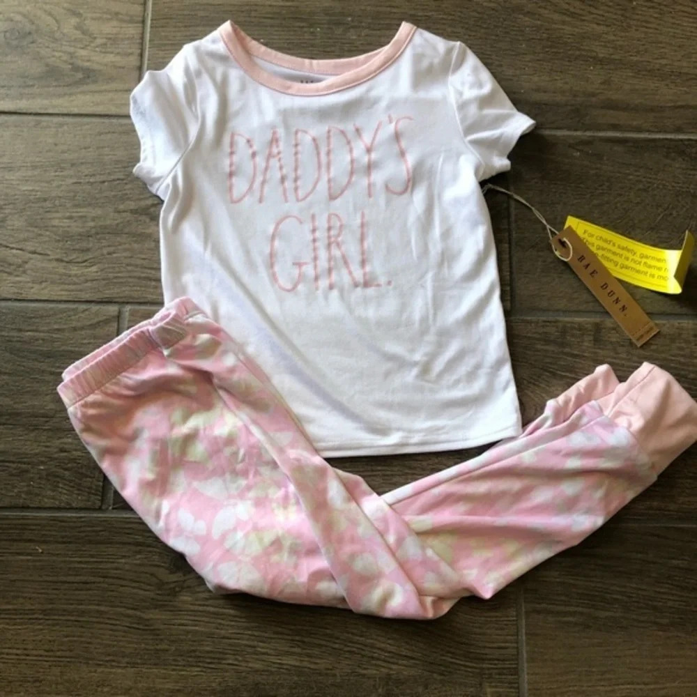 Rae dunn girls DADDY'S GIRL pajama set